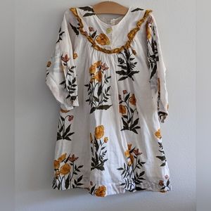 Pink Chicken Floral Print Dress